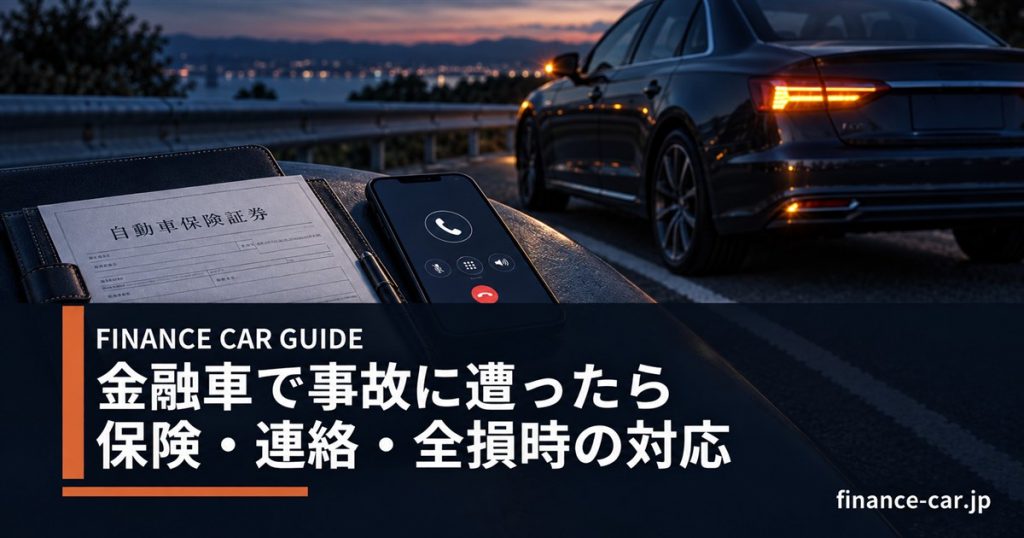 金融車で事故に遭ったときの保険・連絡・全損時の対応